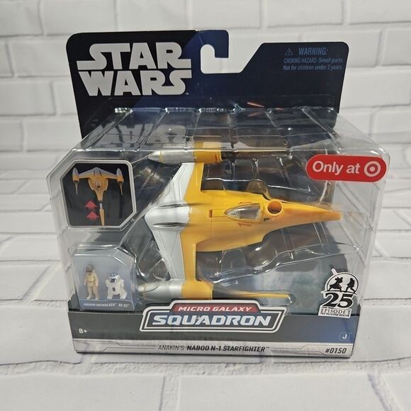 Star Wars THE PHANTOM MENACE N-1 NABOO STARFIGHTER Micro Galaxy Squadron - Picture 1 of 9